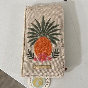 Spartina 449 Pineapple Embroidered Wallet Bifold Alljoy Landing
